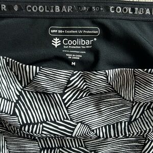 Coolibar Women's Shorebreak Skirted Swim‎ Capris UPF 50+ Size Medium Black